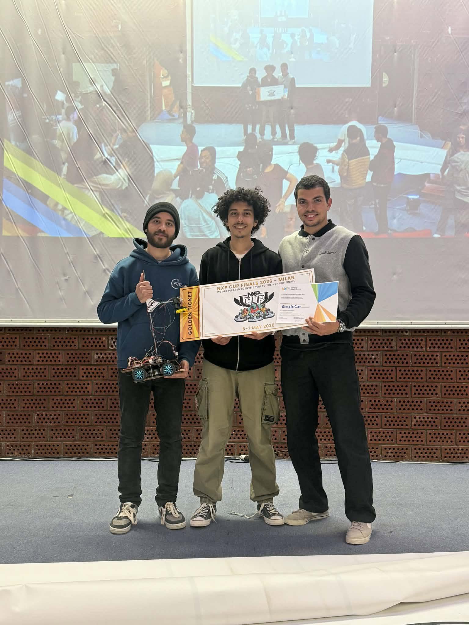 Second place at an international stage of the NXP Cup